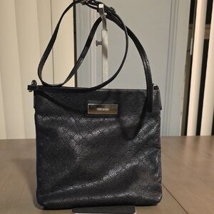 Steve Madden Black Embossed Crossbody Bag